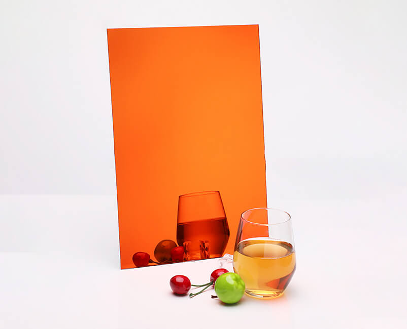 Oranžová PS Mirror Sheet